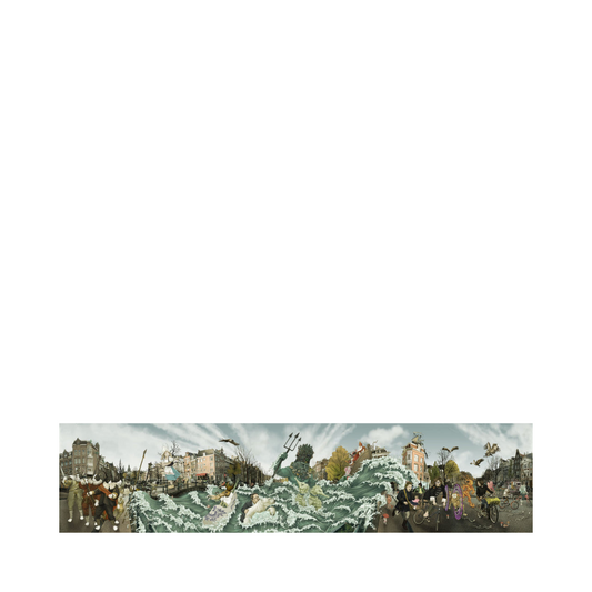 The flooding of the Prinsengracht - unframed