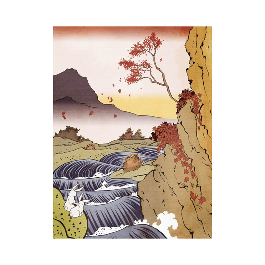 Bunny Fall - unframed print