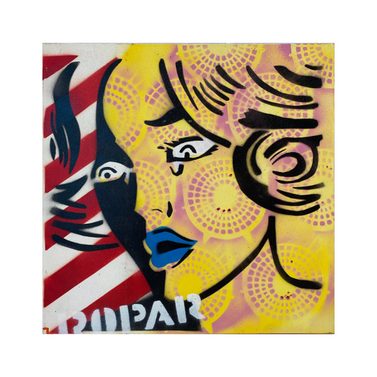 Homage to Lichtenstein - Crying Girl