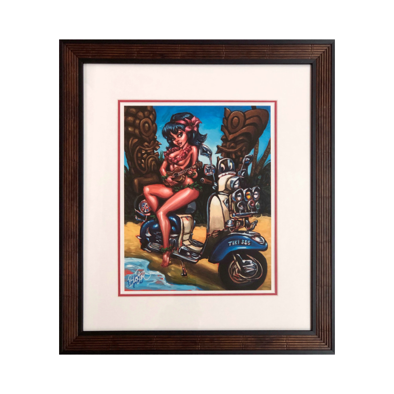 Lambretta Luau framed print