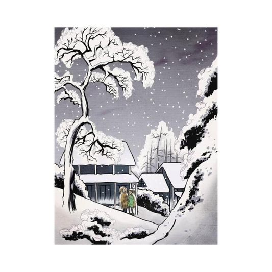 Grey Hares - unframed print