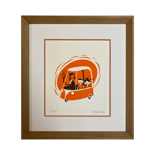 Krampus Wagen - Framed limited edition