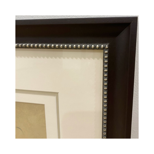 Girl and Monkey framed print