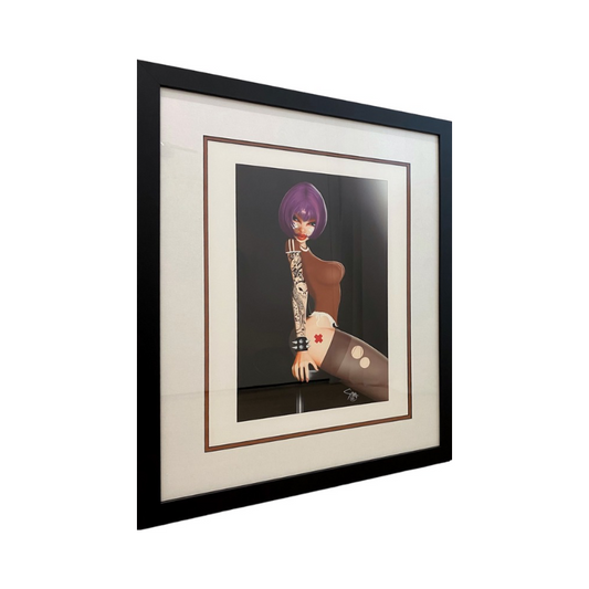 Rose Mouth framed print