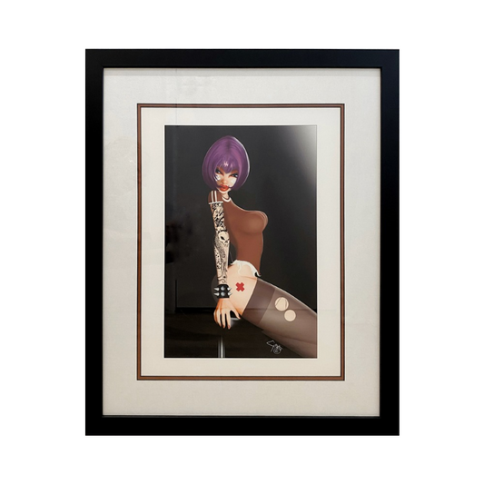 Rose Mouth framed print