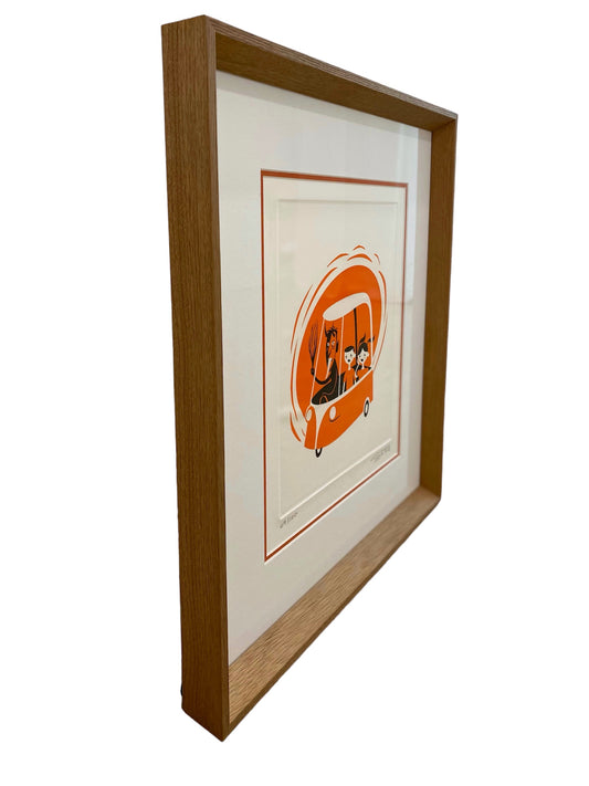Krampus Wagen - Framed limited edition