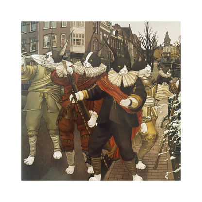 Flooding of the Prinsengracht- framed limited edition