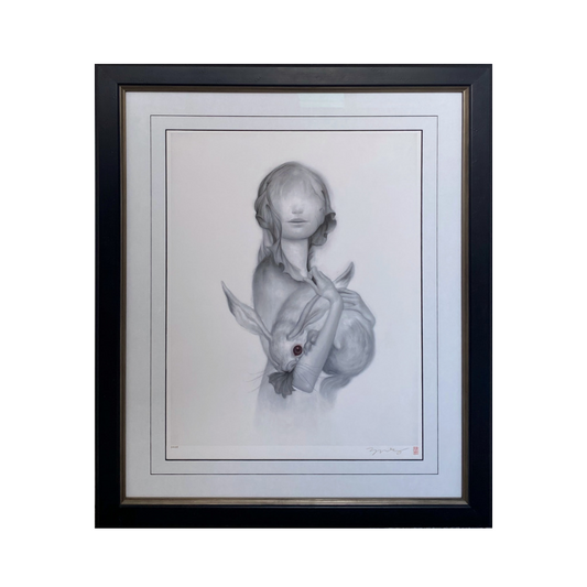 Hare - Framed signed print