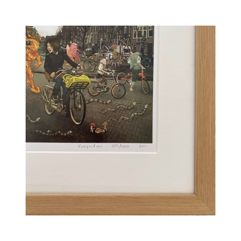 Flooding of the Prinsengracht- framed limited edition