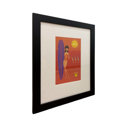 Yellow Sun framed print